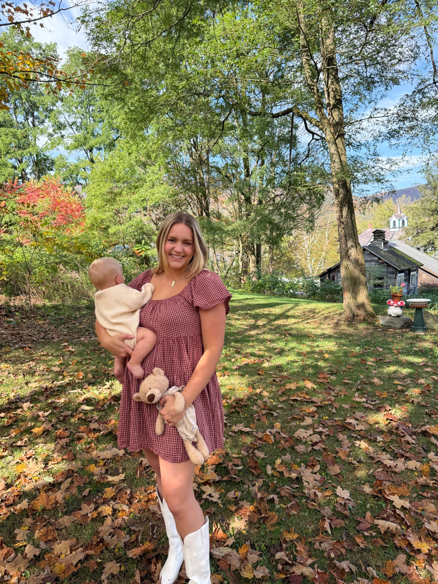 Fall and summer dress! Red gingham. 

#LTKSaleAlert #LTKFallSale #LTKFamily