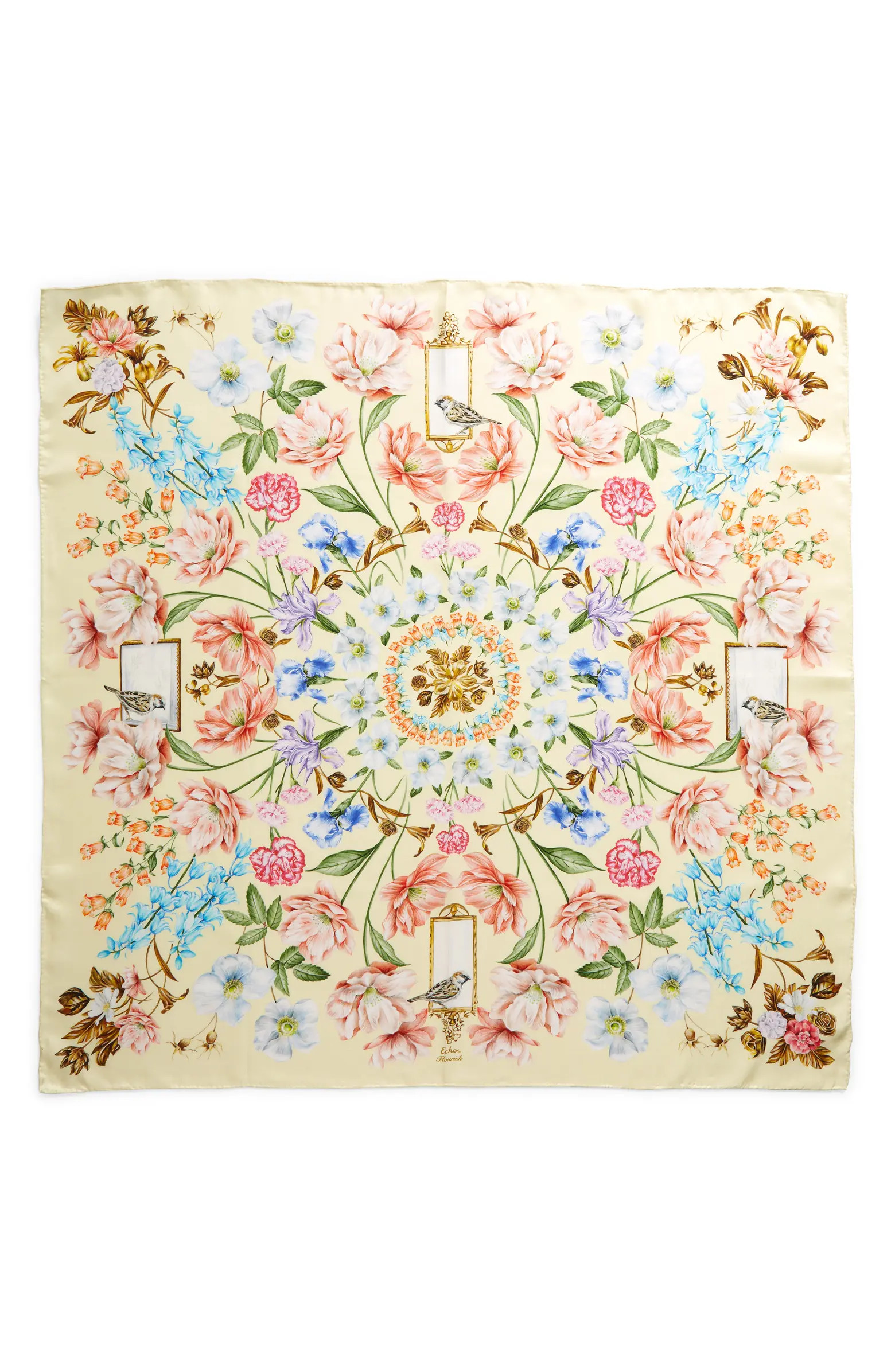 Echo Flourish Silk Square Scarf | Nordstrom | Nordstrom