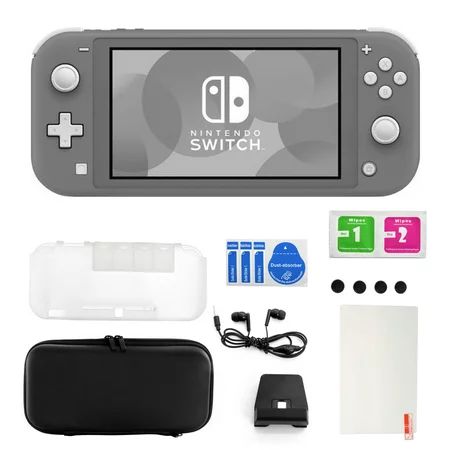 Nintendo Switch Lite in Gray with Accessories 11 in 1 Accessories Kit | Walmart (US)