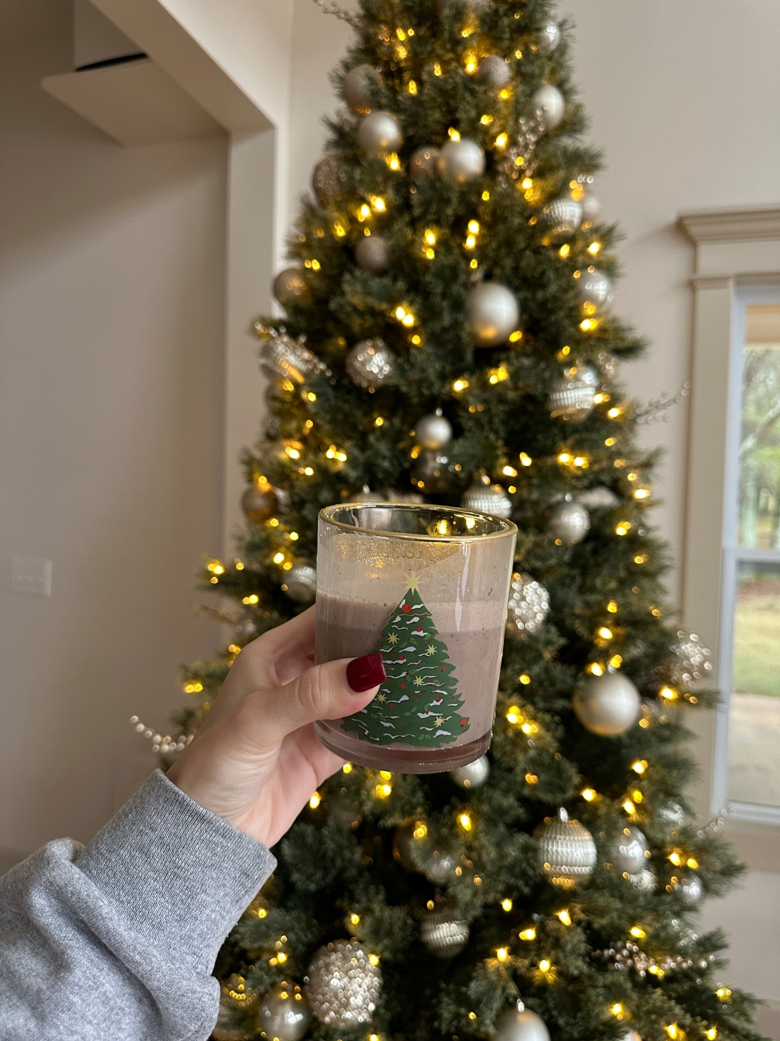 These glass cups are giving *nostalgic Christmas*

the easiest way to add some holiday cheer to the kitchen 🥂🌲

#LTKHome #LTKSeasonal #LTKHoliday