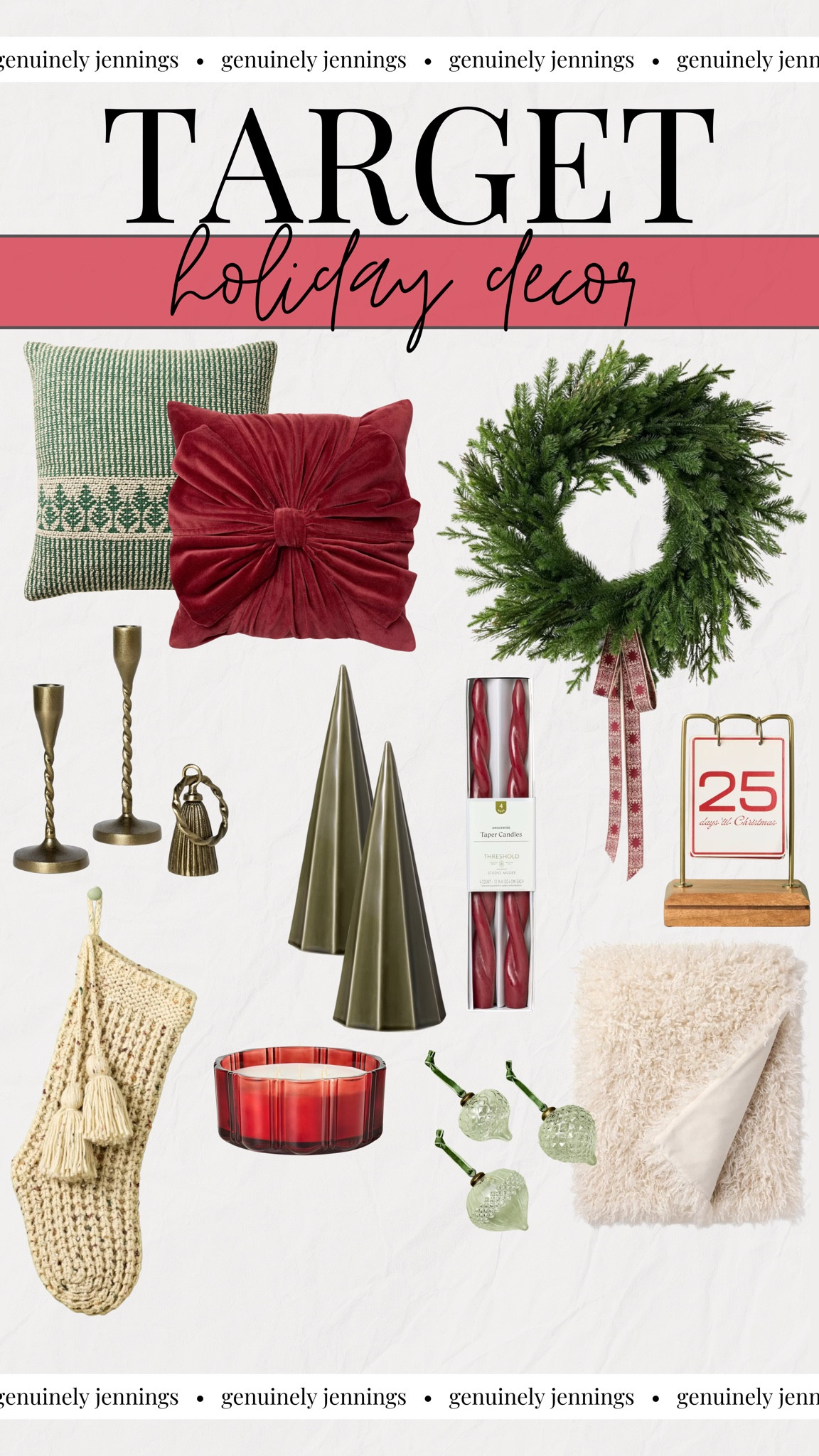 Target Holiday Decor - So classic & cute!!

#LTKFindsUnder50 #LTKSeasonal #LTKHoliday