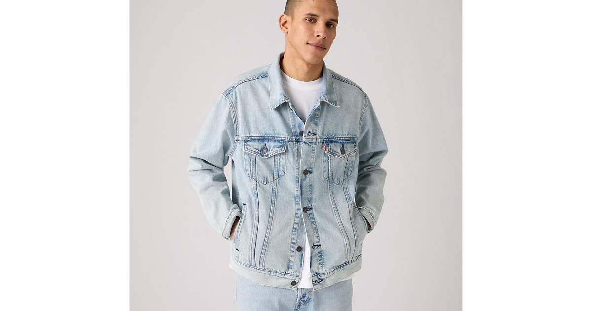 Relaxed Fit Thermodapt Trucker Jacket - Light Wash | Levi's® US | Levi's US