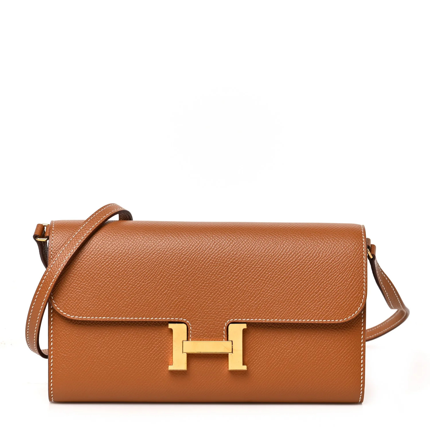 Epsom Constance Long Wallet To Go Gold | FASHIONPHILE (US)