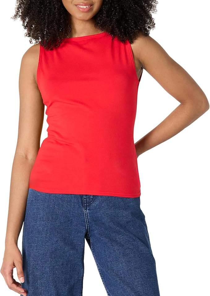 Amazon Essentials Women's Slim Fit Cotton Tank Top | Amazon (US)