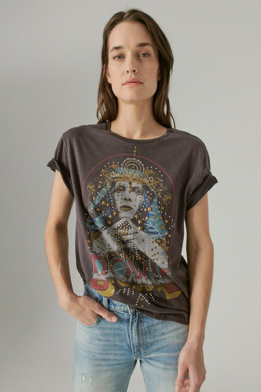 embellished bowie boyfriend tee | Lucky Brand
