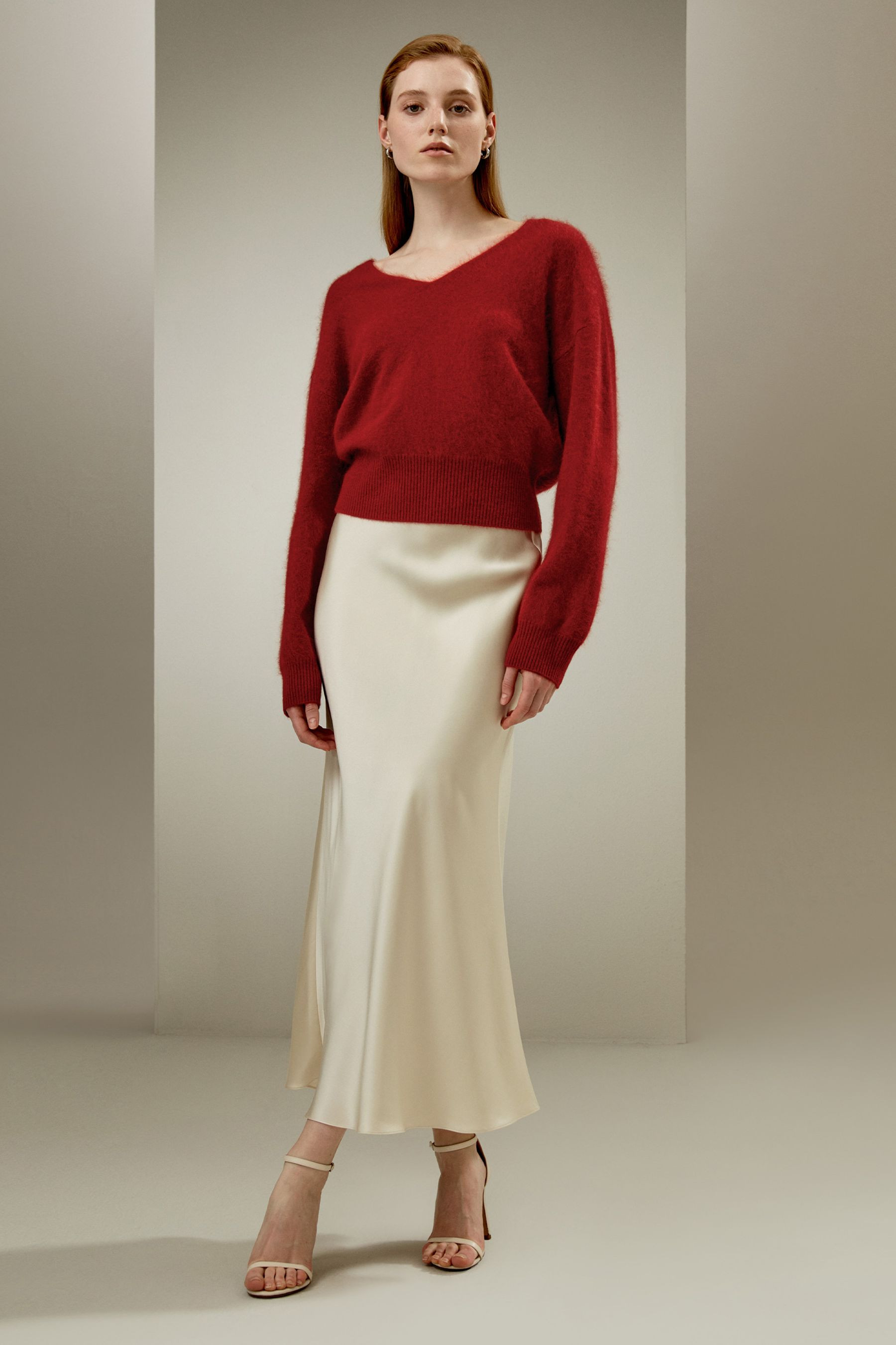 Silk Maxi Skirt with Flare Hem | LilySilk