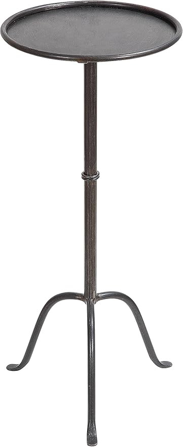 Creative Co-Op Metal Martini Accent Table, Grey | Amazon (US)