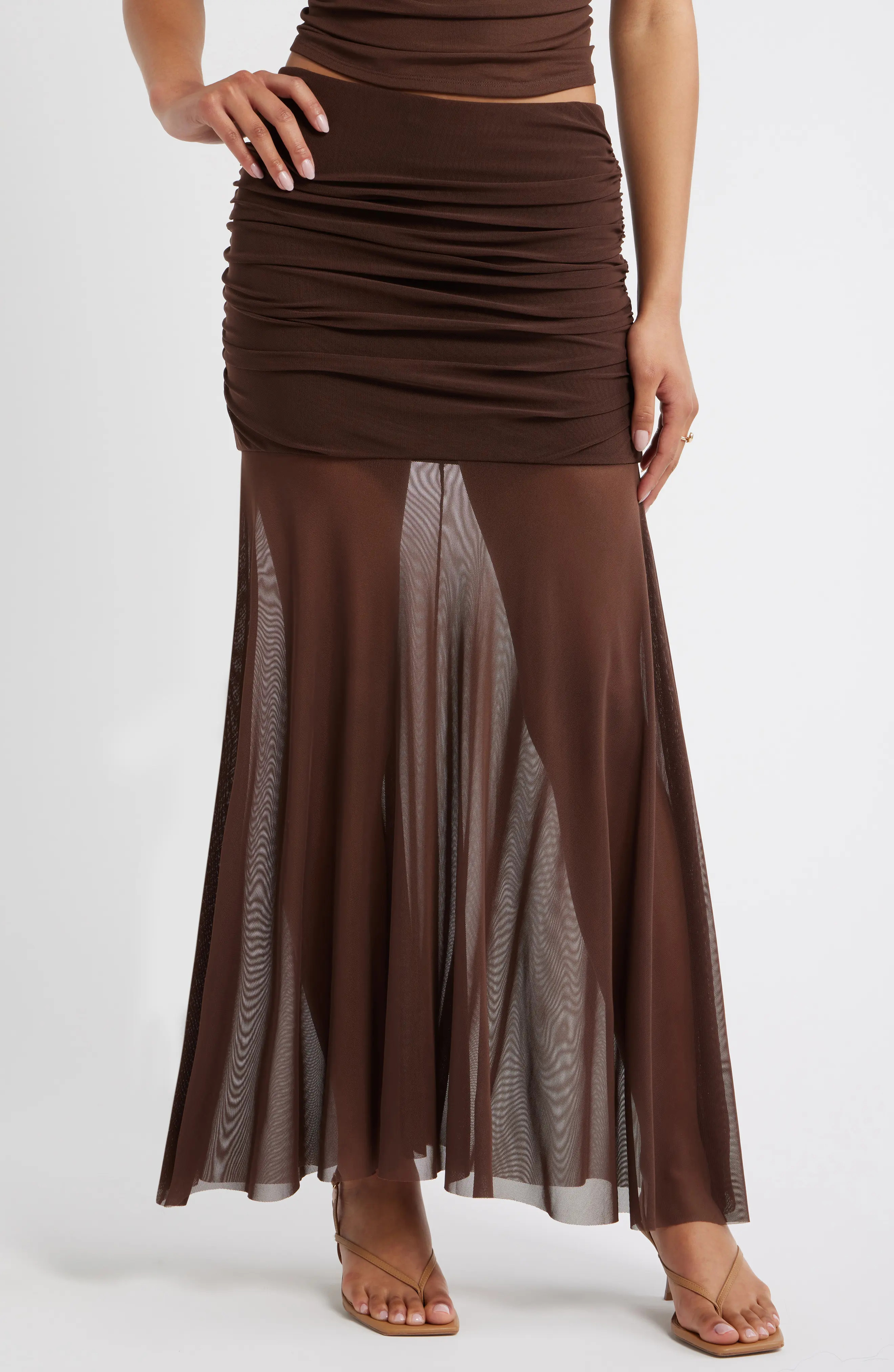 Mesh Maxi Skirt (Women) | Nordstrom | Nordstrom
