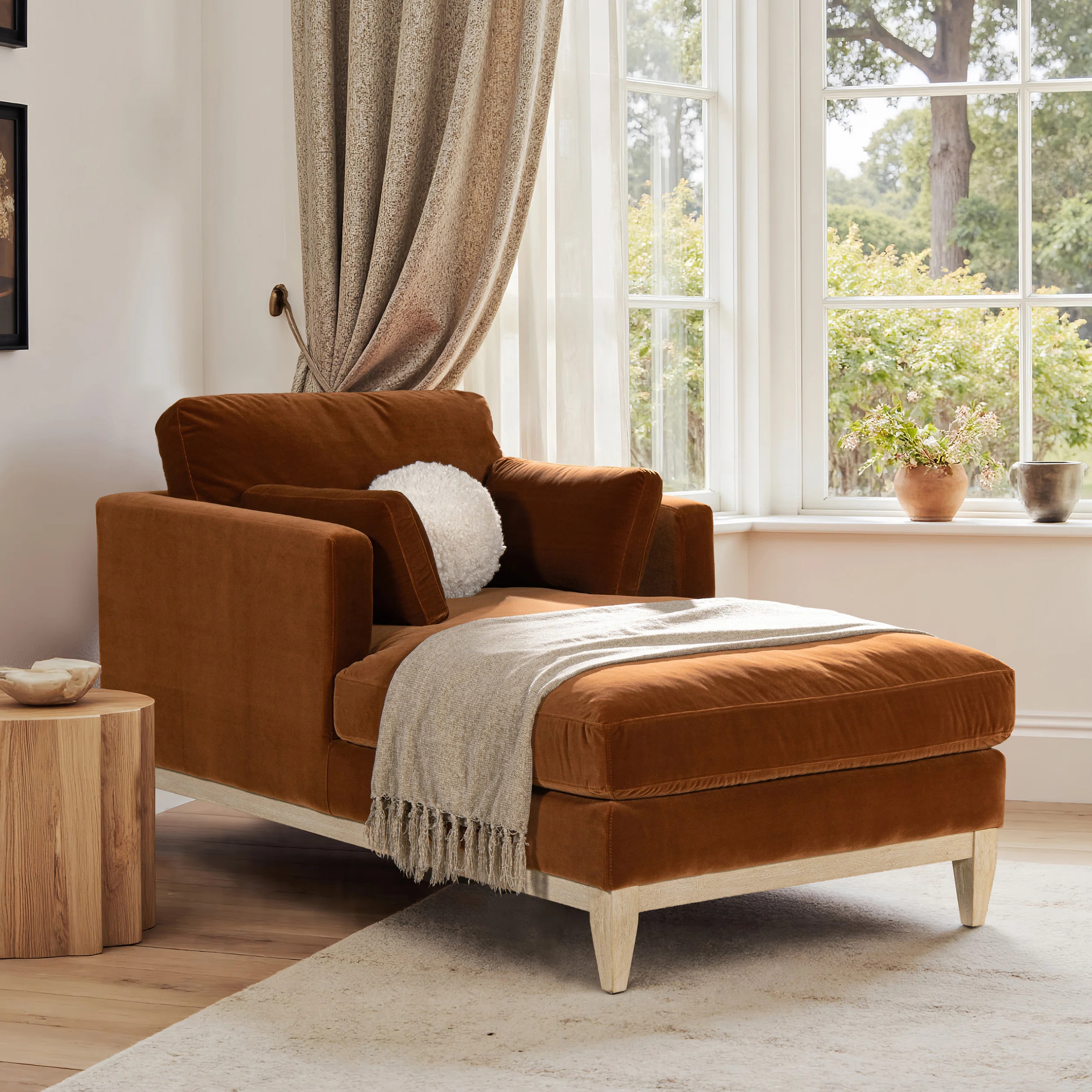 Pera Upholstered Chaise Lounge | Wayfair North America