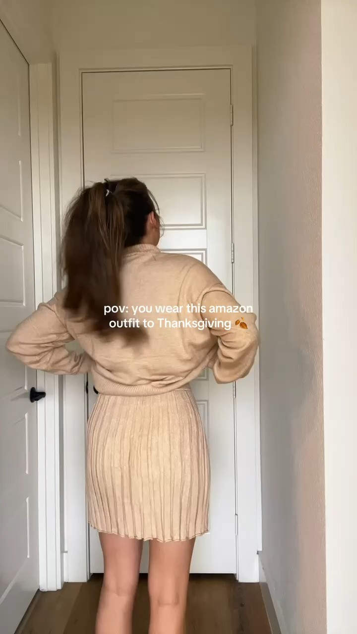 Thanksgiving outfit inspo! Amazon outfit under $100!  

 #LTKVideo #LTKFindsUnder100