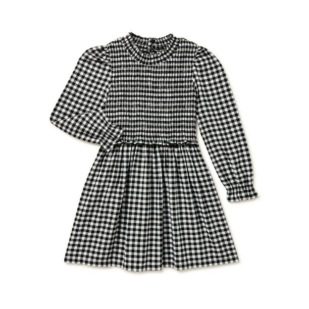 Wonder Nation Baby and Toddler Girl Plaid Holiday Dress, Sizes 12 Months-5T | Walmart (US)