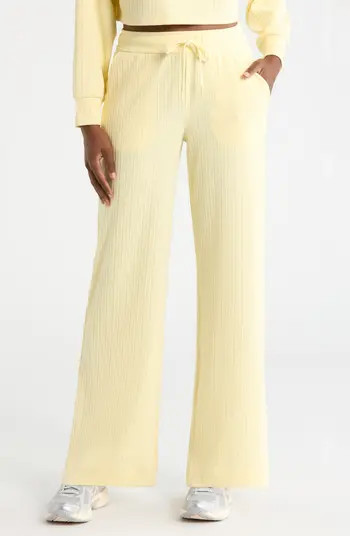 Breathe Easy Ribbed Drawstring Waist Pants | Nordstrom