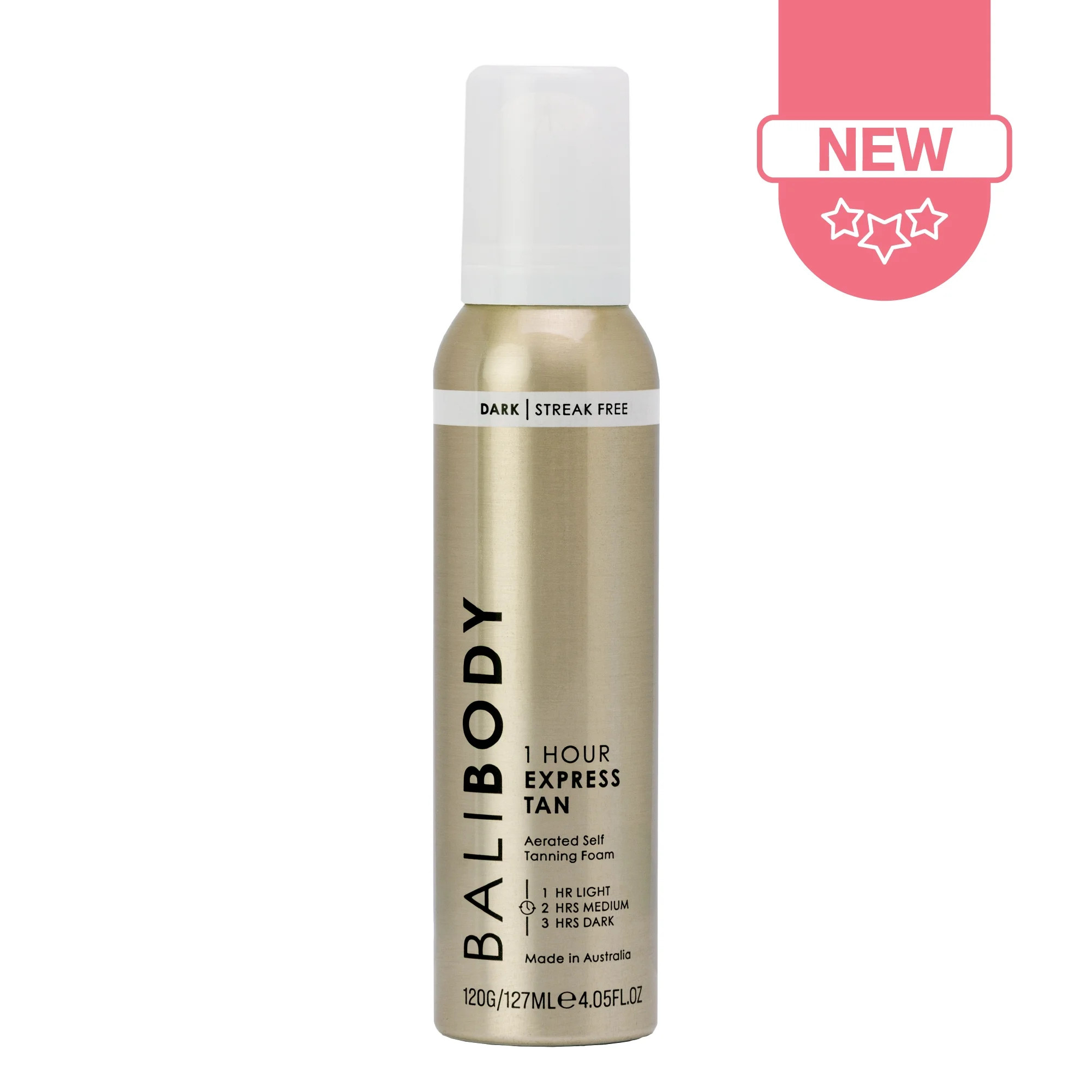 Bali Body Aerated Sunless Self Tanner Foam 1 Hour Express Tan Dark, 4.05 fl.oz | Walmart (US)