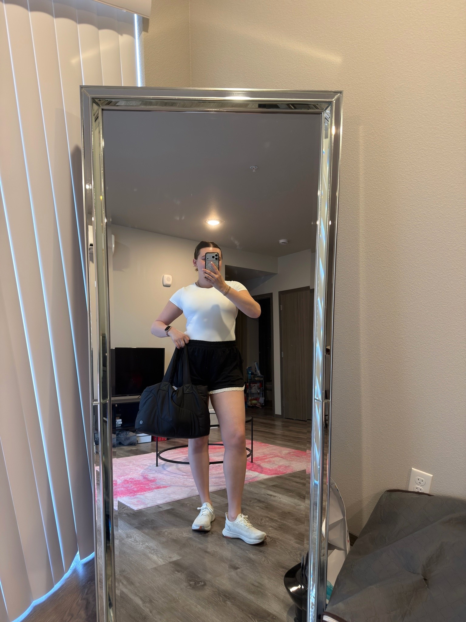 Perfect spring gym outfit! Loving this workout tee with a built in bra and these mesh shorts that I’ll be styling with everything 🥹

I’m wearing a M tee, L shorts and size 9 sneakers

#LTKootd #LTKfitnessgoals #LTKMidsize