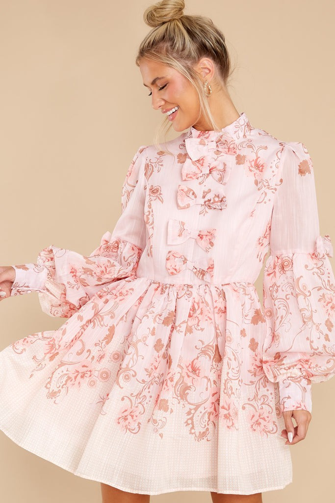 Good Graces Blush Print Dress | Red Dress 