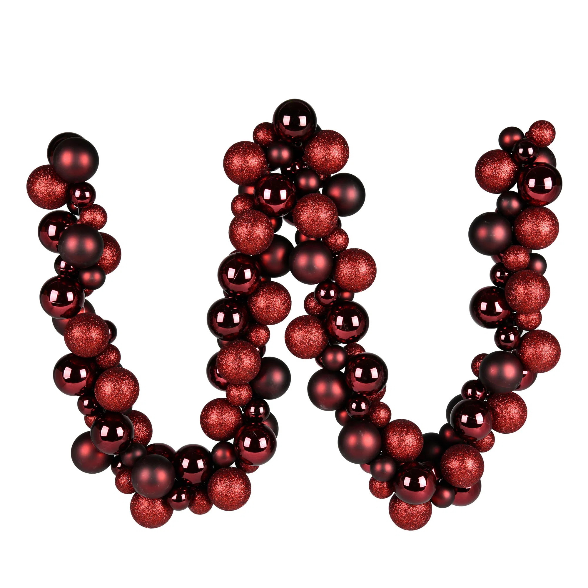 6' Assorted Ornament Ball Christmas Garland | Wayfair North America