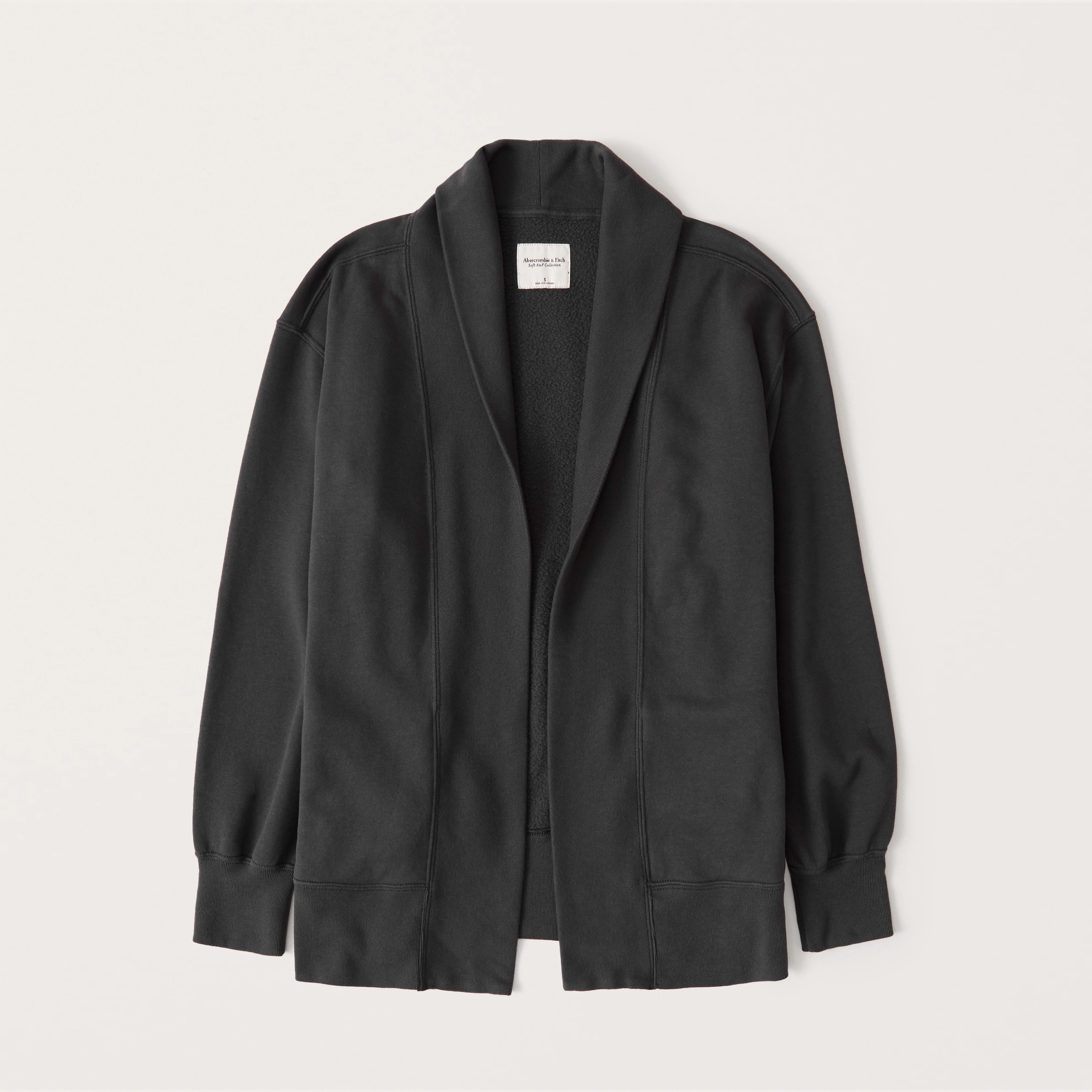 Open-Front Fleece Cardigan | Abercrombie & Fitch (US)