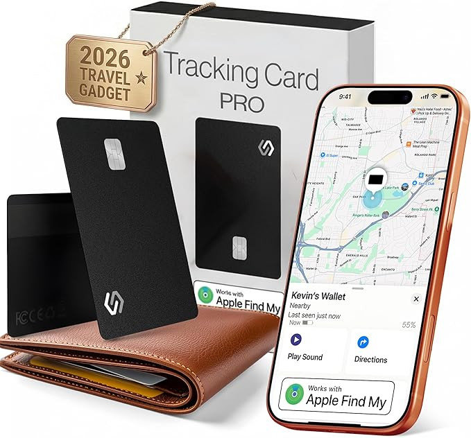 SPOTMINDERS Apple MFi Certified Wallet Tracker PRO Works with Apple Find My IP68 Rechargeable Tra... | Amazon (US)