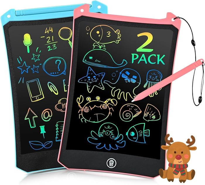 EooCoo Toddler Toys, LCD Writing Tablet for Kids 2 Pack, Kids Stocking Stuffers Toddler Travel Es... | Amazon (US)