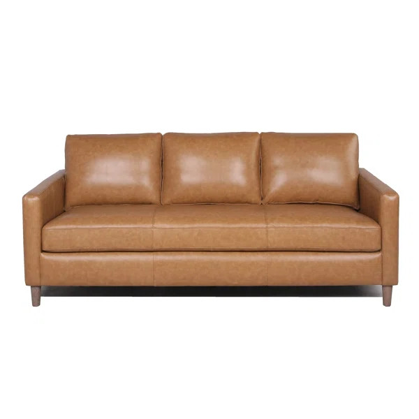 Portland 80.5'' Leather Sofa | Wayfair North America