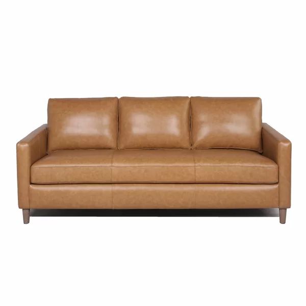 Portland 80.5'' Leather Sofa | Wayfair North America