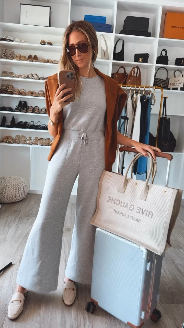 Airport/travel outfit! Ultra stretchy and comfortable jumpsuit for warmer destinations. Runs tts.
My stats - 
Clothes: Size Small/2 - Jeans 27
Footwear: Size 9 
Height: 5'9" tall
Weight: 127 lbs

#LTKStyleTip #LTKSeasonal #LTKTravel