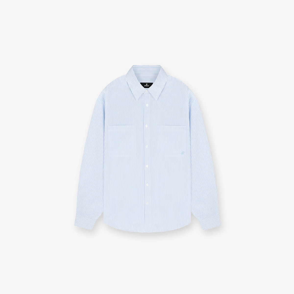 Long Sleeve Pinstripe Shirt - Baby Blue | Represent UK