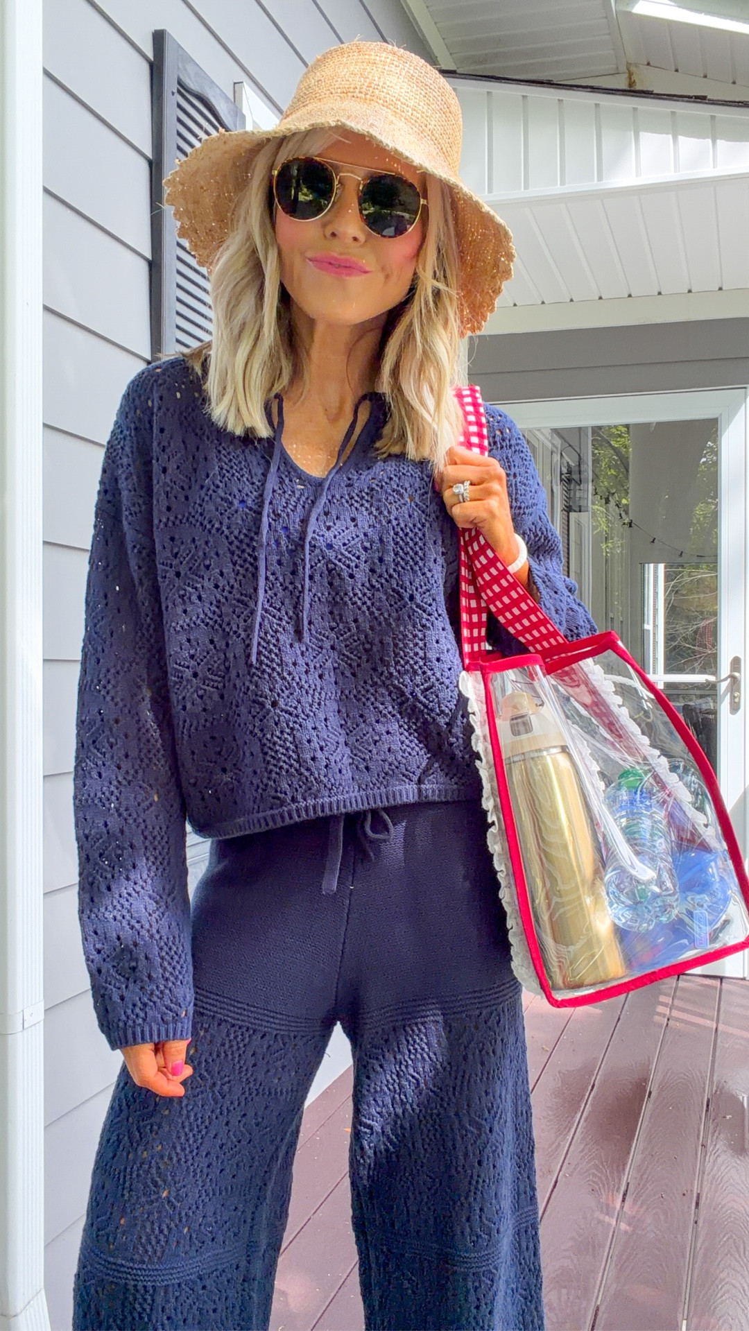 the perfect lakeside look!! wearing XS in sweater and pants and size small on swim •

#LTKootd #LTKOver40 #LTKTravel