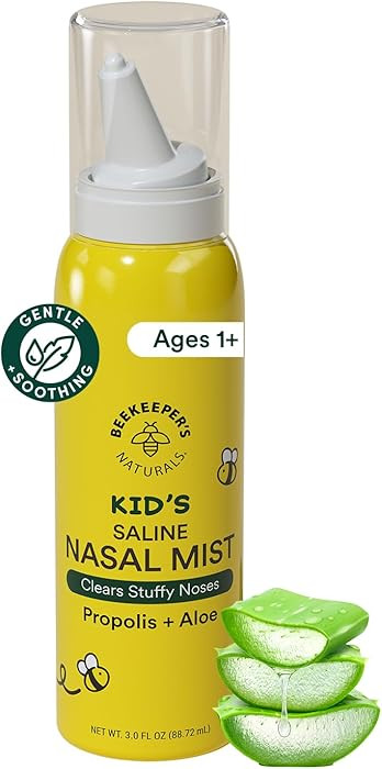 Kids' Saline Nasal Mist by Beekeeper's Naturals, Clears Stuff Noses, Nasal Spray for Kids 1+ w/ S... | Amazon (US)