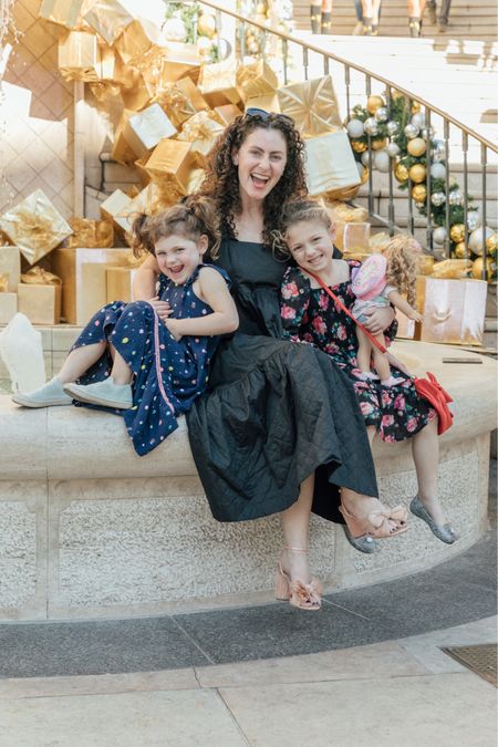 Holiday looks with my girls. Loving this LBD and these pink shoes with the cutest bows. 

#LTKfamily #LTKHoliday #LTKkids