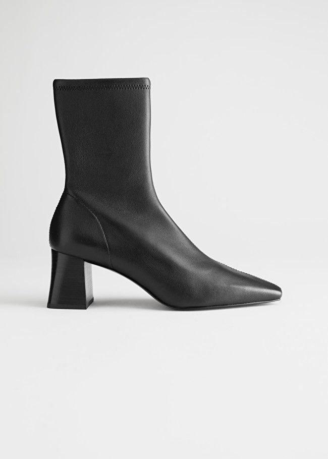 Heeled Leather Sock Boots | & Other Stories (EU + UK)