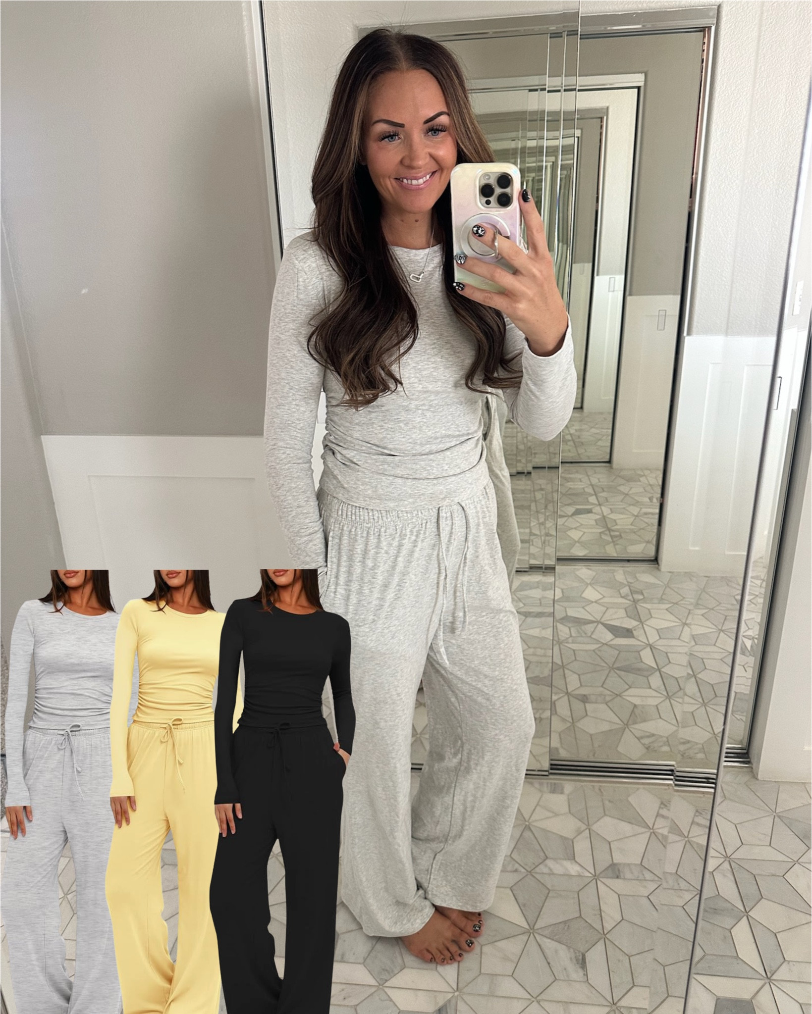 The BEST (and also my new fav) Amazon Set — similar/dupe to Lululemon soft stream. So so comfy I had to get it in 3 colors 💛  ALSO available in short sleeve ✨


Athleisure, matching set, affordable, comfortable, breathable, flattering, fall, fall favorite, mom, mom style, long sleeve 



#LTKMidsize #LTKStyleTip #LTKFindsUnder50