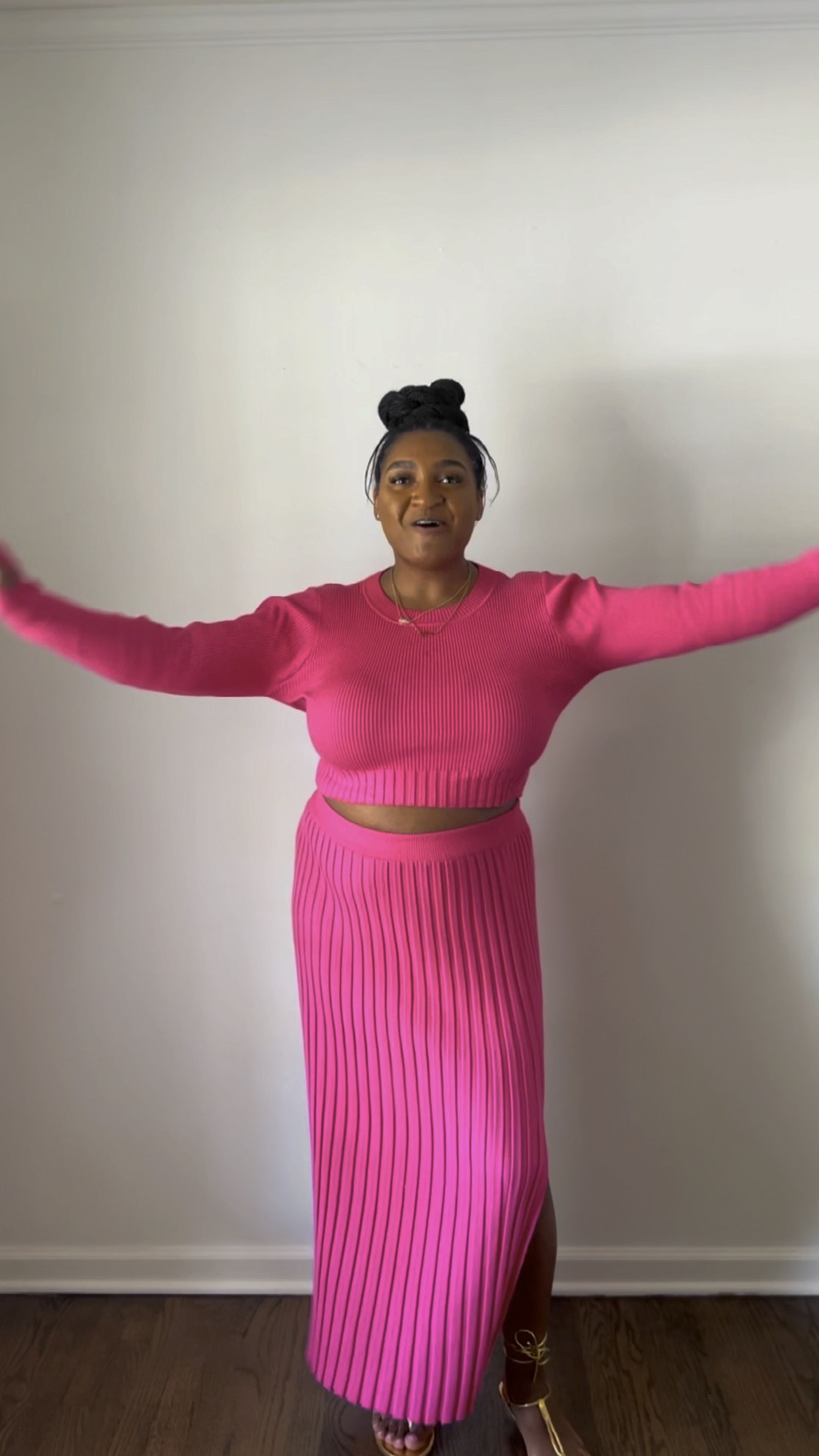 Welcome back “We Got Clothes At Home!” Today I styled this matching set for pre-fall weather by rolling up the sleeves and adding sandals.

It comes in 10+ different colors, all available on Amazon in sizes S-XL.

This set is perfect year round. I wore the set with heels to church on Easter, then the skirt with bodysuits and tanks throughout the summer, and next up I plan to pair it with a pair of boots.

#LTKStyleTip #LTKMidsize #LTKFindsUnder50