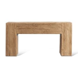 EM Wabisabi Rustic Natural Reclaimed Wood Console Table | Eternity Modern