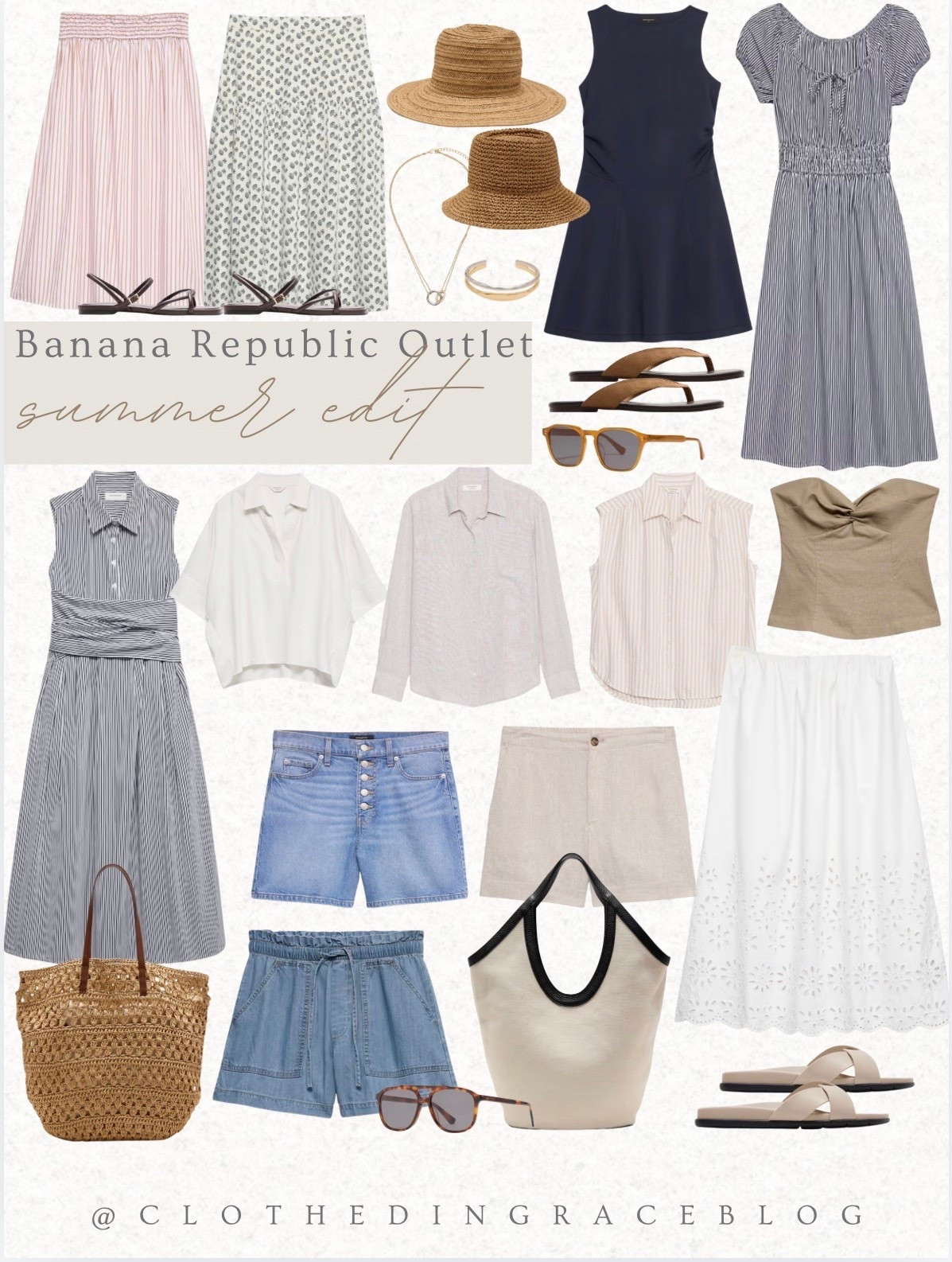 Summer edit from Banana Republic outlet! 

Bag, top, dress, denim shorts,  sunglasses, sandals, maxi skirt

#LTKSaleAlert #LTKTravel #LTKootd