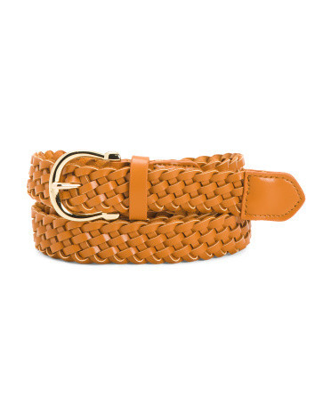 Classic Braided Leather Belt | Marshalls