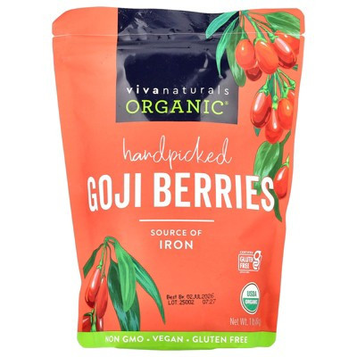 Viva Naturals Organic Handpicked Goji Berries, 1 lb (454 g) | Target