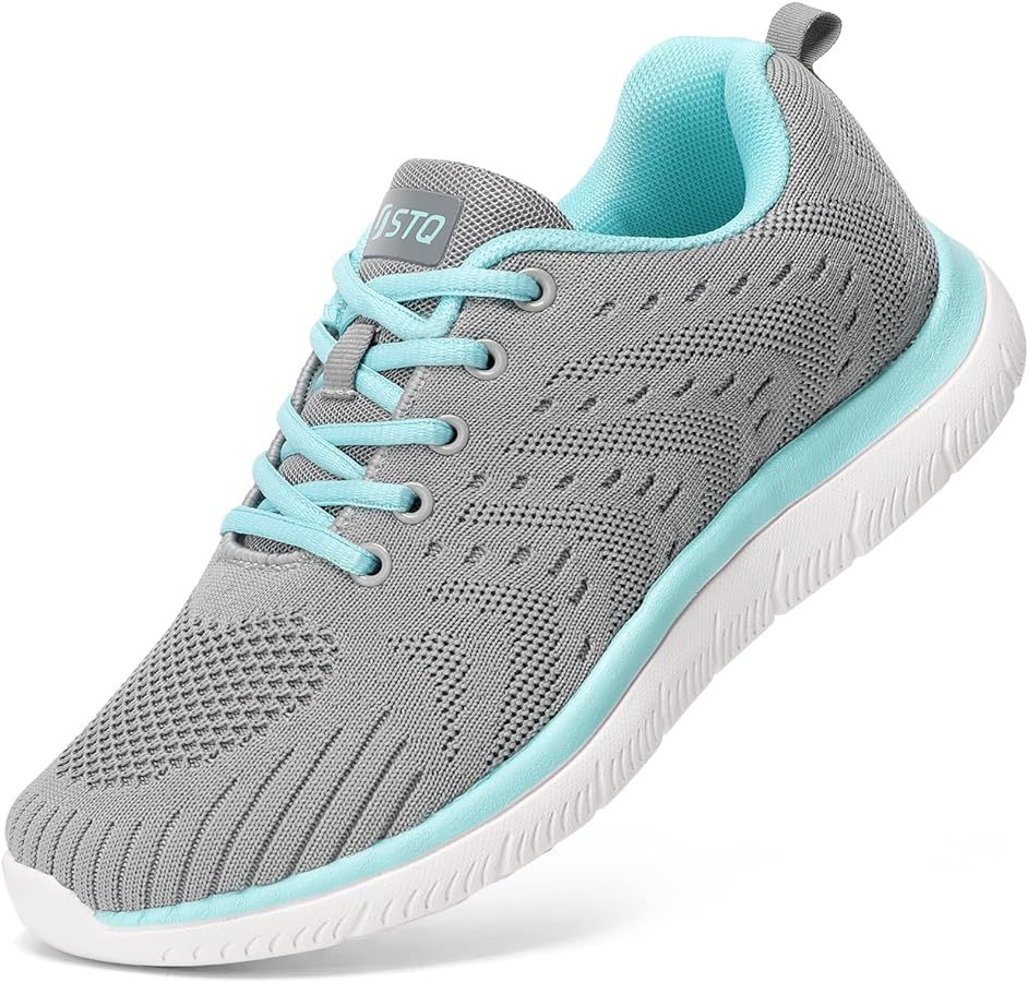 STQ Walking Shoes for Women Casual Lace Up Tennis Shoes | Amazon (US)