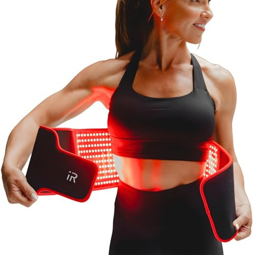 iRestore Red Light Therapy Belt for Back Pain and Shoulder Support - Infrared Red Light Therapy for Body with 3 Wavelengths, Wireless LED Belt for Waist, Stomach, Back, Knee, Wellness & Recovery | Amazon (US)