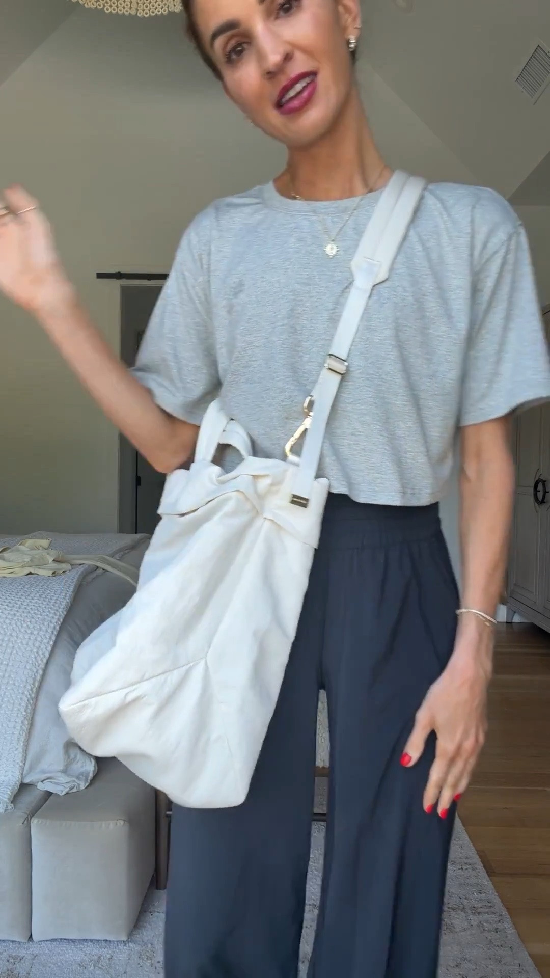 The wide leg pants I have been living in lately 🫶🏼 feel like pajamas, but look so chic! Run tts

#LTKootd