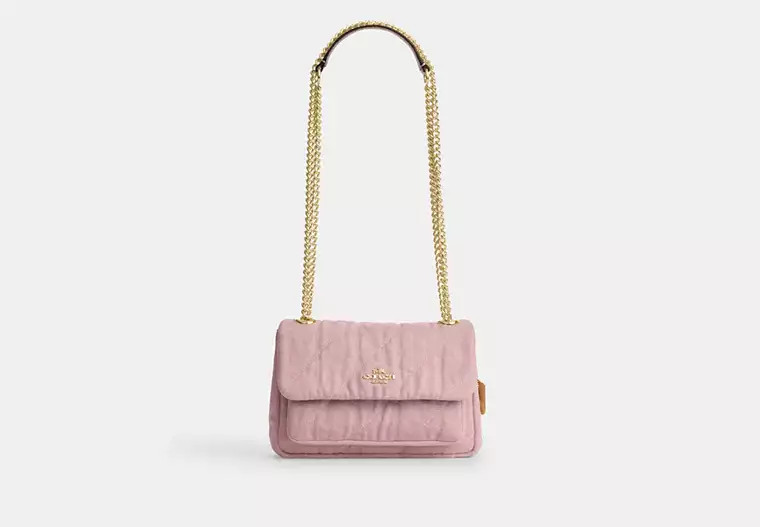 Elodie Crossbody Bag 18 In Loved Denim With Quilting | Bags | Coach | COACH® | Coach (US)