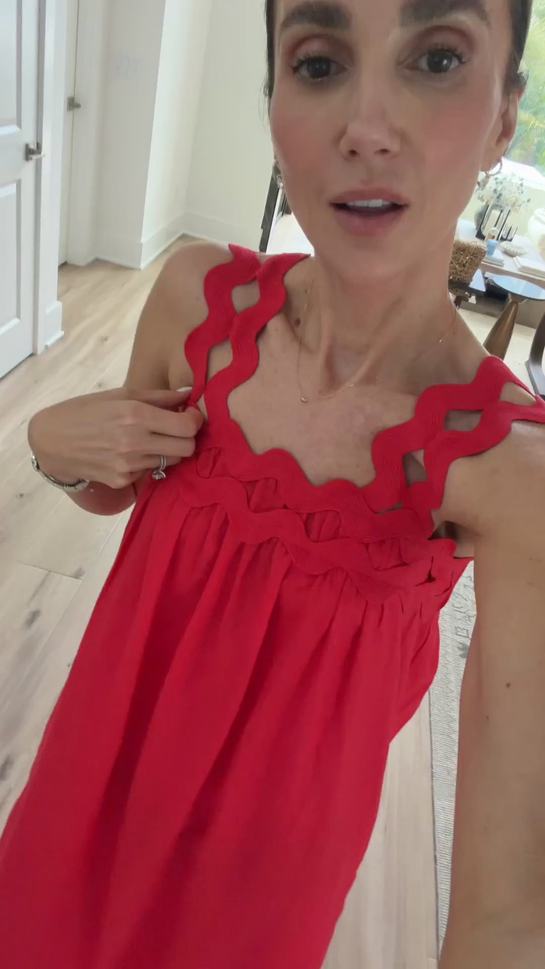 This red maxi dress is such a statement piece for summer. The vibrant color, intricate cutout details, and easy flowy fit make it perfect for vacation dinners, summer parties, and special occasions. Just add a fun sandal and you’re ready to go.

Red maxi dress, Summer vacation outfit, Resort wear, Colorful summer fashion, Vacation dinner look, Summer event dress, Statement dress, Flowy maxi dress, Bright summer style, Tropical vacation outfit, Summer wedding guest dress, annabrstyle

#LTKSeasonal #LTKTravel #LTKootd