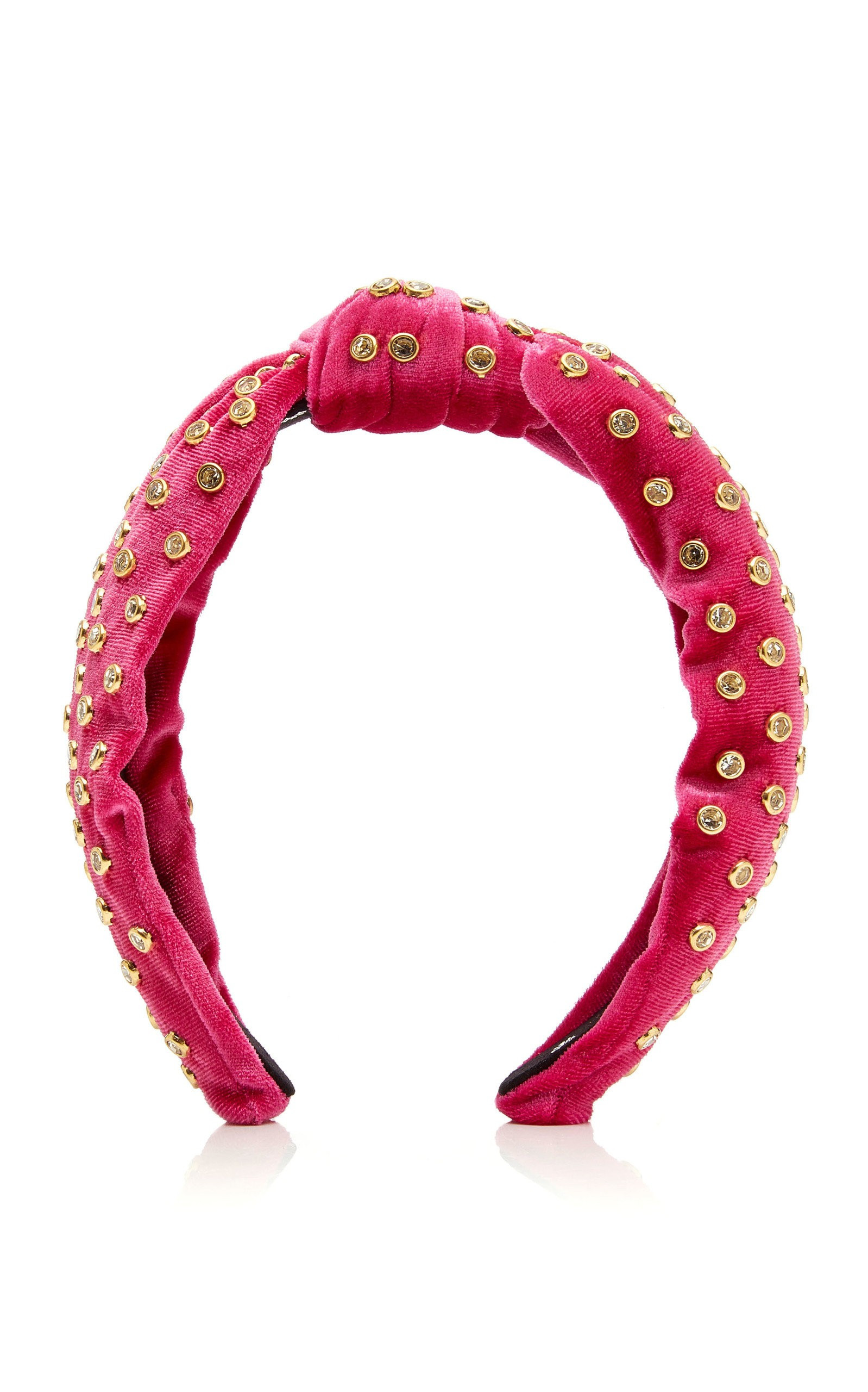 Lele Sadoughi Crystal-Embellished Velvet Headband | Moda Operandi Global