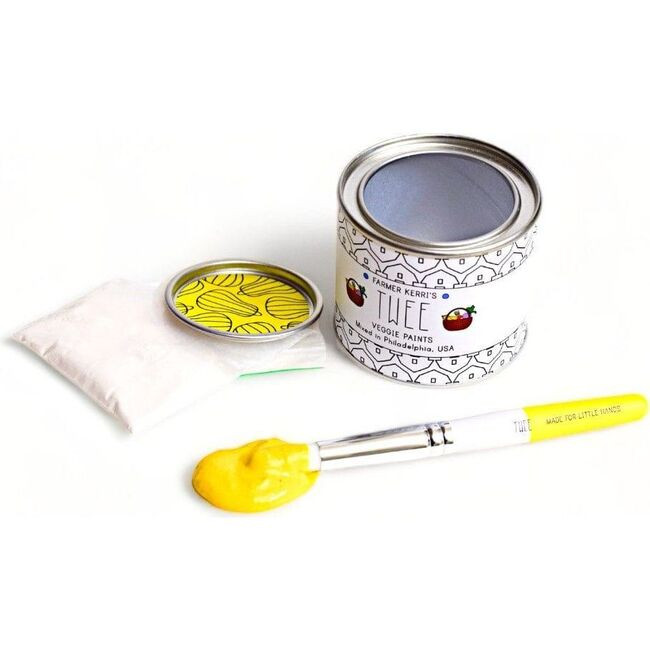 TWEE Farmer Kerri's Individual Squash Yellow Veggie Paint Can + Brush | Maisonette