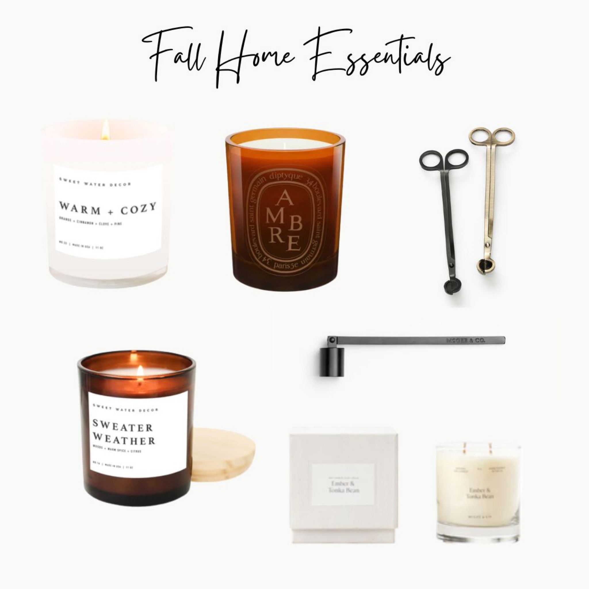 Warm candles to set the fall mood 

#LTKSeasonal #LTKhome #LTKunder50