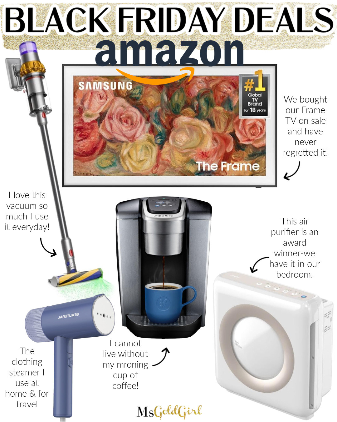 With @Amazon's Black Friday deals in full swing, these are my top 5 picks-and I personally own and use them every day! You don't want to miss out on these deals! #amazonpartner #amazonholiday #FallFavorites2024  

 #LTKCyberWeek #LTKHome #LTKSaleAlert