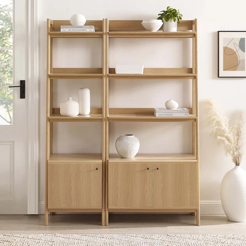 Modway Bixby Wood Bookshelves - Set of 2 | Wayfair North America