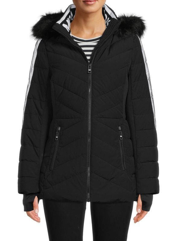 Missy Faux Fur Hood Puffer Jacket | Saks Fifth Avenue OFF 5TH