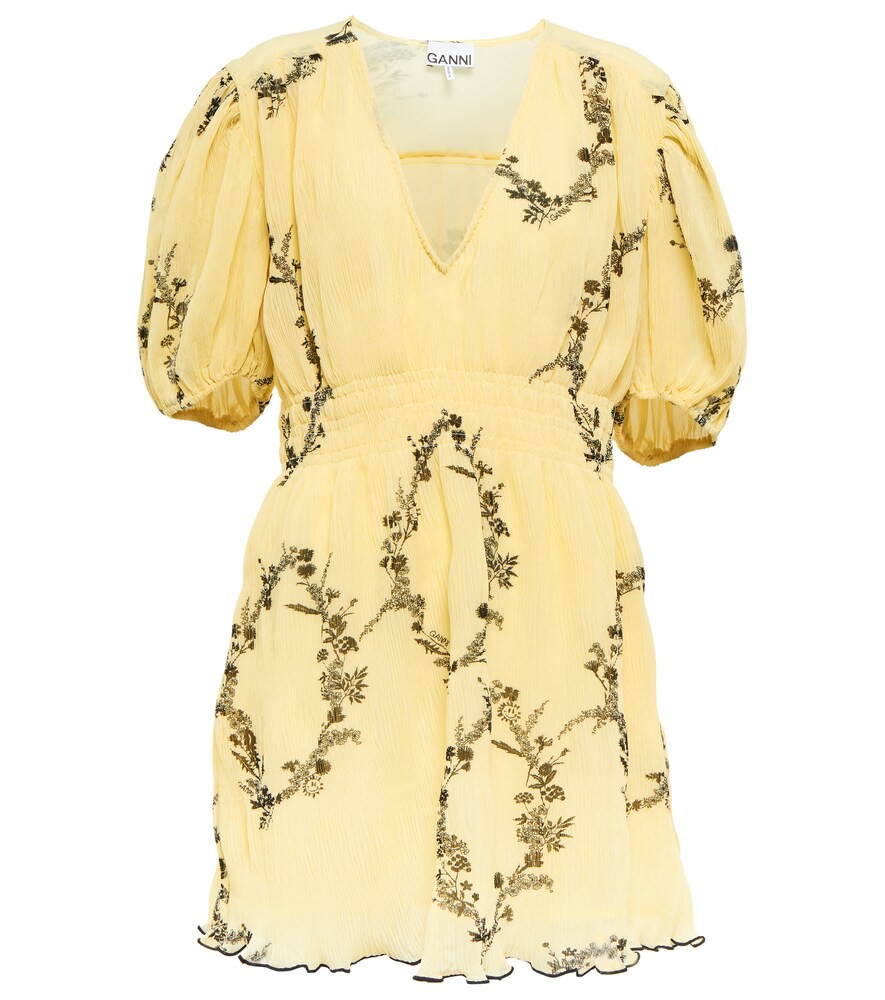 Ganni Floral georgette minidress | Mytheresa (US/CA)