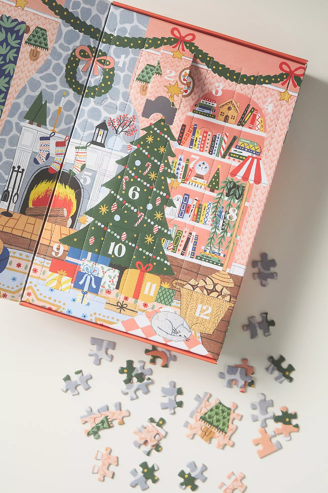 Home for the Holidays Advent Calendar Puzzle | Anthropologie (US)